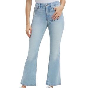 Good American Good Legs Crop Mini Boot Jeans in Indigo Size 24